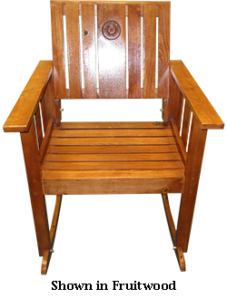 Mission Rocking Chair Shown in Fruitwood