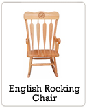 Wood Rocking Chair with Texas Seal