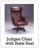 Judges Chair with Texas State Seal