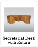 Secretarial Desk with Return