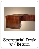 Secretarial Desk w/Return