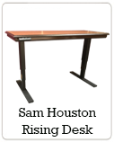 Sam Houston Rising Desk