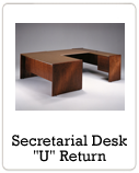 Secretarial Desk 'U' Return