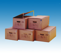 Corrugated Boxes in different sizes and capacities.