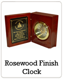Rosewood Finish Clock