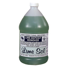 Lime Sol Calcium Deposit and Rust Remover . Color: Clear light green. Odor: mild.