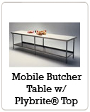 Mobile butcher table