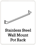 Stainless Steel Wall Mount Pot Rack