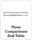 Three Compartment Sink Table