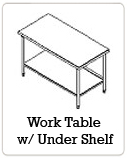 Work Table w/ Under Shelf
