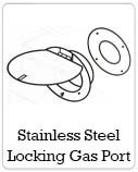 Stainless Steel Locking Gas Port