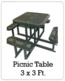 Picnic Table - 3 Ft. x 3 Ft.