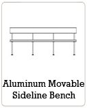 Aluminum Movable Sideline Bench