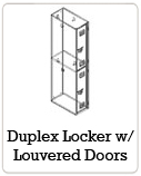 Duplex Locker w/ Louvered Doors