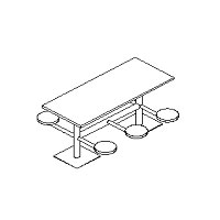 6-Man Dining Table