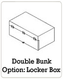 Double Bunk Option: Locker Box