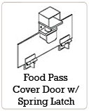 Food Pass Cover Door w/ Spring Latch