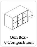 Gun Box - 6 Compartment
