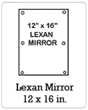 Lexan Mirror - 12 x 16 in.