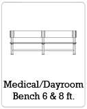 Medical/Dayroom Bench 6 & 8 Ft.