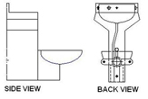 Replecement combination sink/toilet fixture drawing