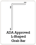 ADA Approved L-Shaped Grab Bar