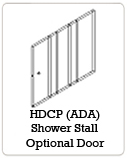 HDCP (ADA) Shower Stall Optional Door