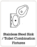 Stainless Steel Sink/Toilet Combination Fixtures