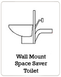 Wall Mount Space Saver Toilet
