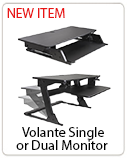  Volante Single or Dual Monitor Sit-Stand Work station 
